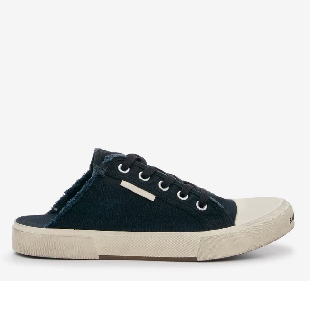 Balenciaga Black Mule Slip On Sneakers - Picture 6 of 9